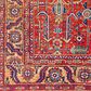 Surya Iris Burnt Orange, Dark Blue, Yellow, Light Pink, Oatmeal and Olive 2"2" x 3"9" Area Rug, , large