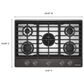 KitchenAid 30" Gas Cooktop with Aluminum Griddle and LED Backlit Knobs in Black Ore, , large