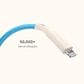 Bluebonnet Cases 4" Cable USB-C to Lightning Phone Charger in Blue, , large