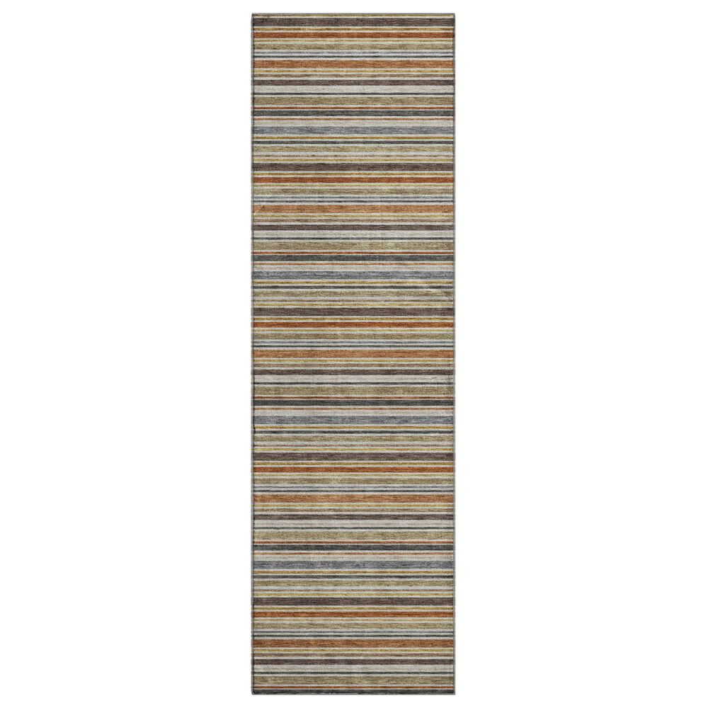 Dalyn Rug Company Soft Essentials Striped Earth 2"3" x 7"6" Indoor/Outdoor Runner, , large