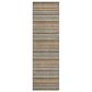 Dalyn Rug Company Soft Essentials Striped Earth 2"3" x 7"6" Indoor/Outdoor Runner, , large