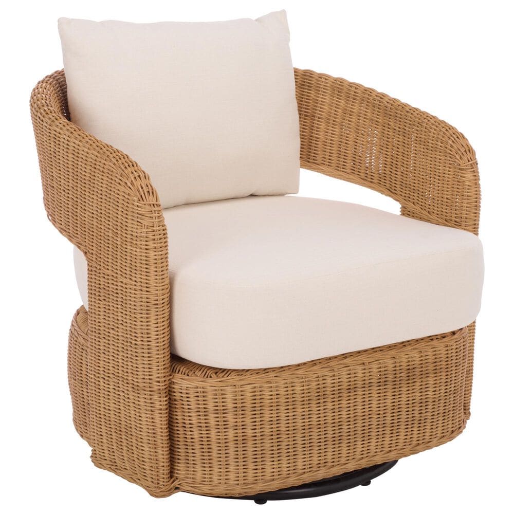 Safavieh Leanna Swivel Chair in White, , large