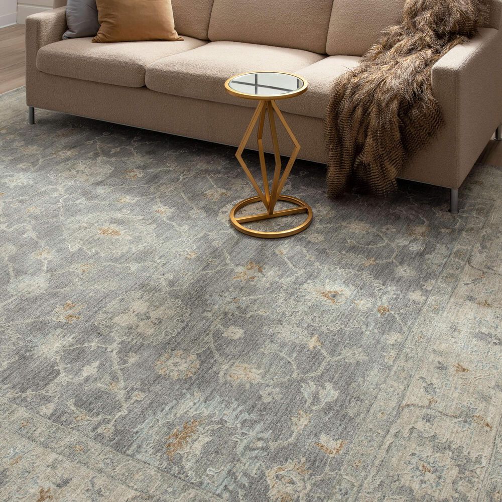 Karastan Adalia 7&#39;8&quot; x 10&#39;3&quot; Dark Gray Area Rug, , large