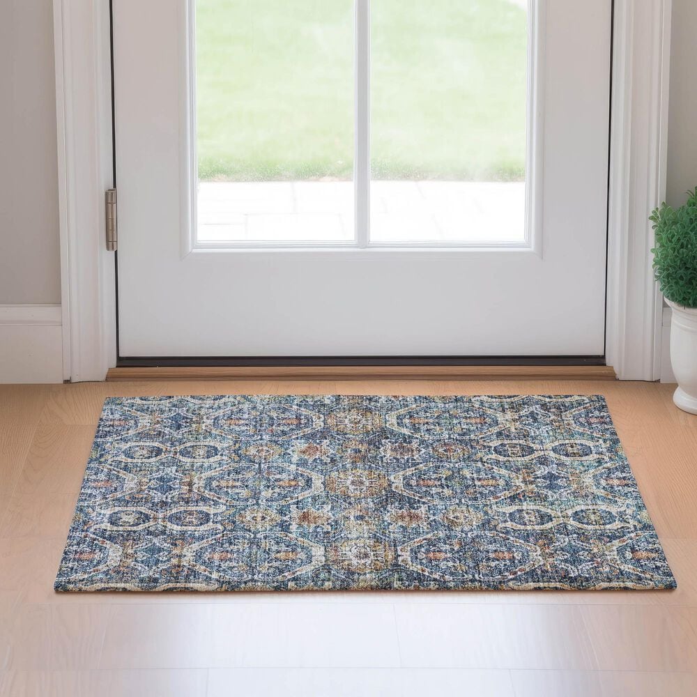 Dalyn Rug Company Neo NO6 1&#39;8&quot; x 2&#39;6&quot; Denim Area Rug, , large