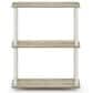 HOMLUX 3-Tier Compact Open Storage Bookshelf in Sonoma Oak and White, , large