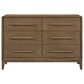 Sterling Timber Elure Youth 6-Drawer Dresser in Latte, , large
