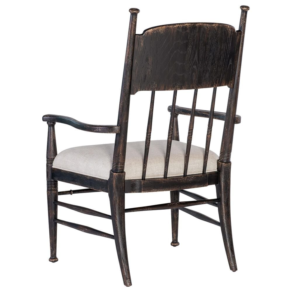 Hooker Furniture Americana Traditional Dining Table and 6 Chairs in Black, , large