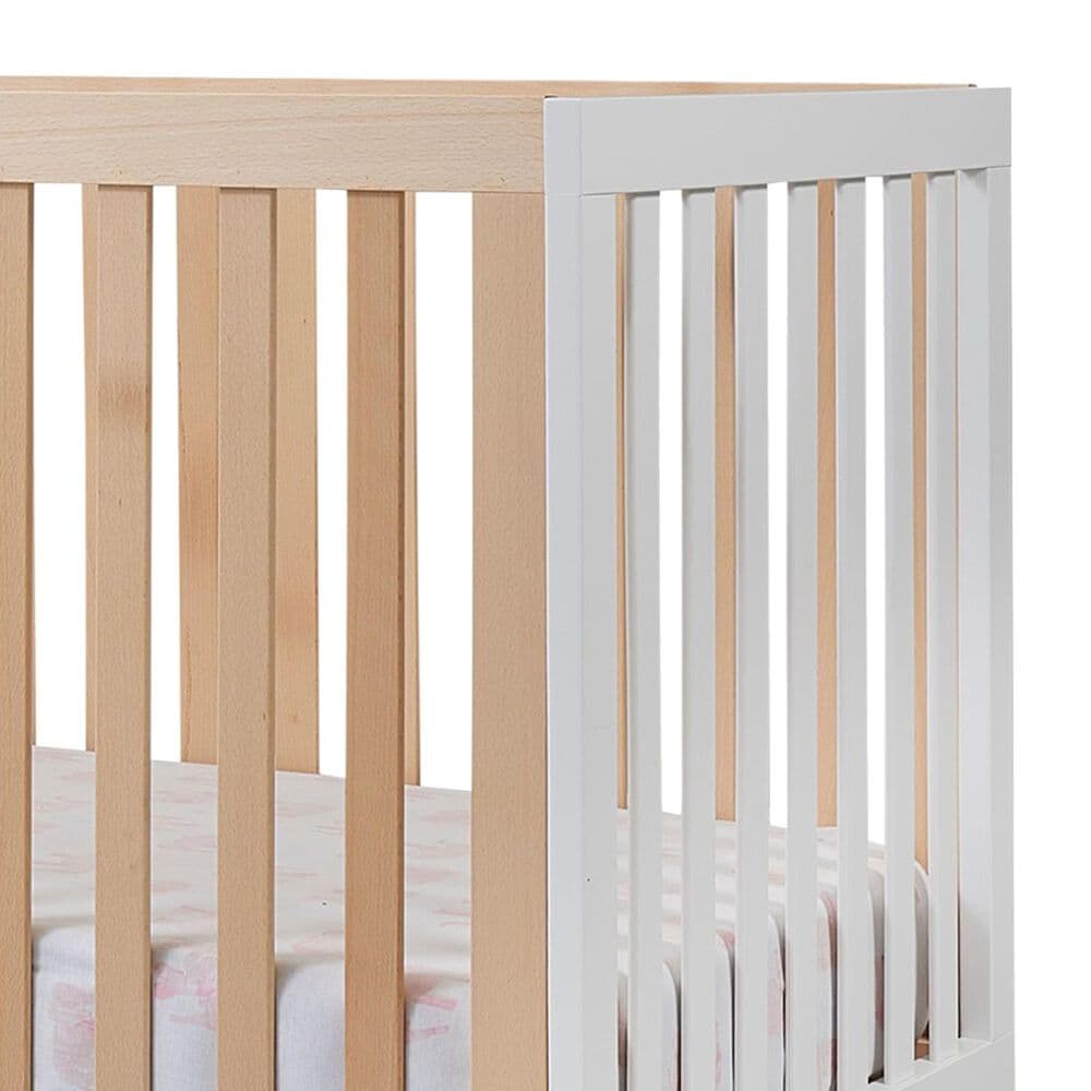 Sorelle Luce 2-In-1 Convertible Crib in Natural and White, , large