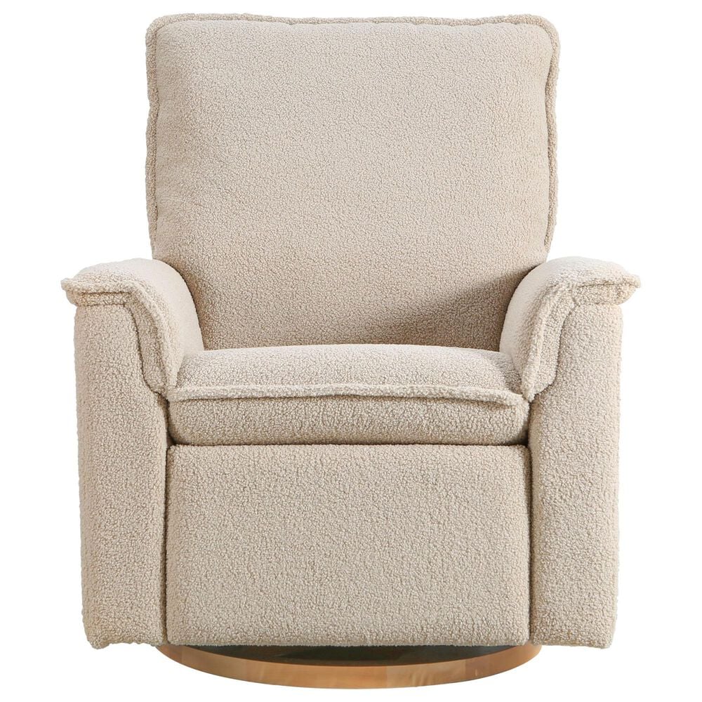 Baby Appleseed Anza Manual Swivel Glider Recliner in Taupe, , large