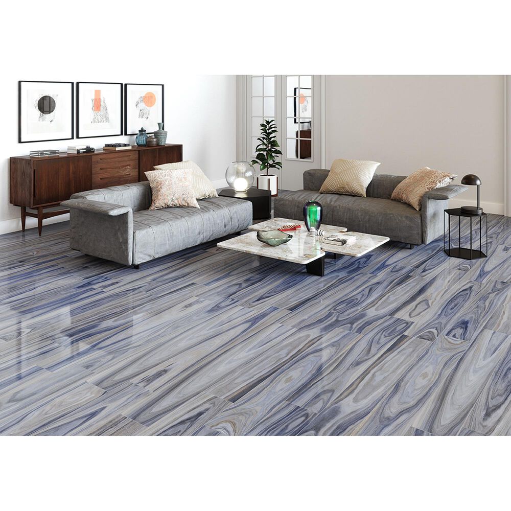 MS International Dellano Exotic Blue 8&quot; x 48&quot; Porcelain Tile, , large