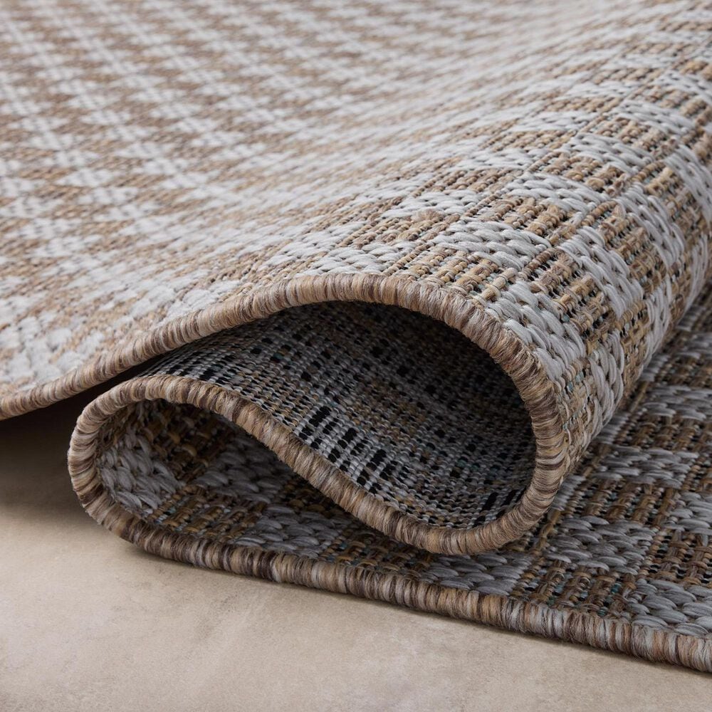 Amber Lewis x Loloi Topanga Natural and Silver 9&#39;2&quot; x 12&#39; Indoor/Outdoor Area Rug, , large