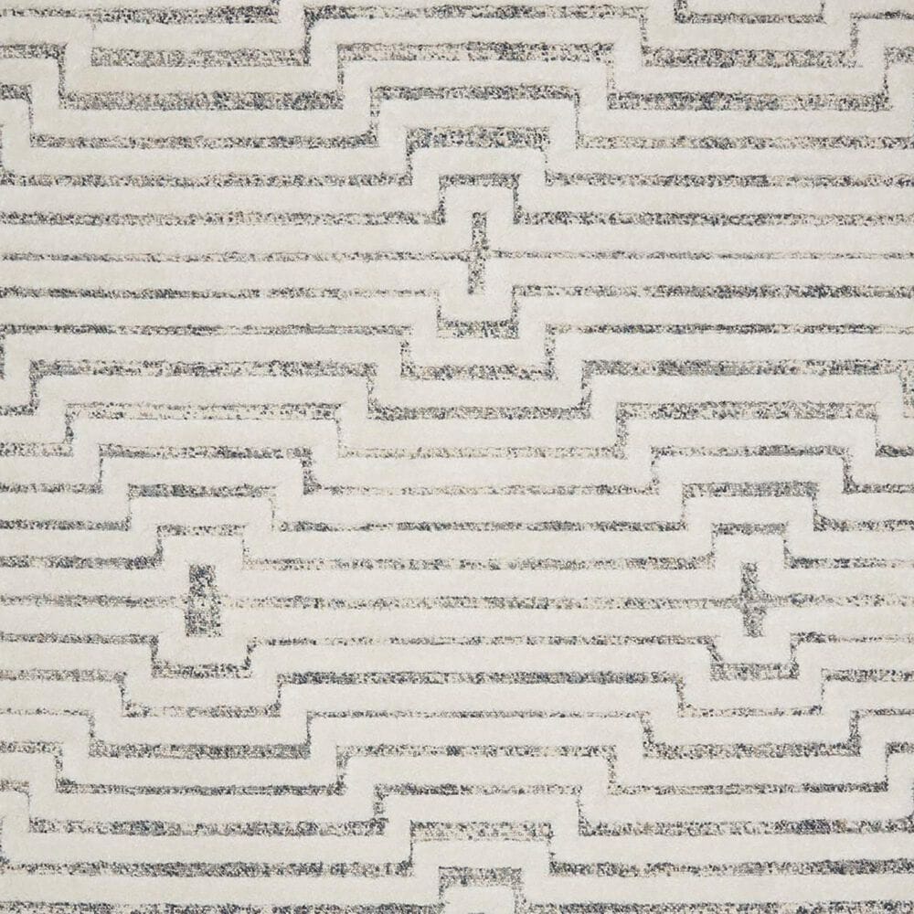 Loloi II Hagen 5&#39;3&quot; x 7&#39;8&quot; White and Sky Area Rug, , large