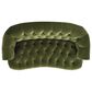Jennifer Taylor Home La Rosa Stationary Loveseat in Olive Green Velvet, , large