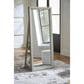 Ashley Evesen Floor Standing Mirror with Shelves in Champagne, , large