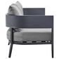Blue River Argiope 4-Piece Patio Conversation Set in Dark Grey, , large