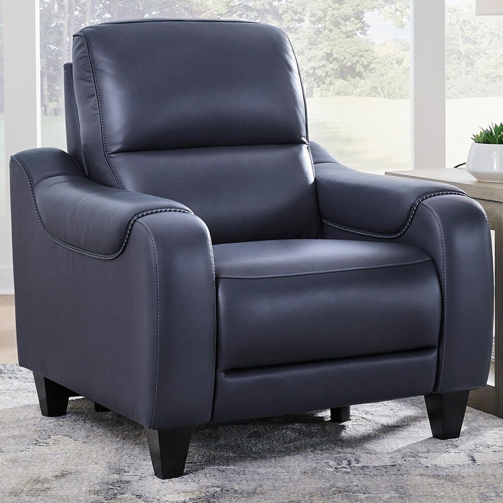 Ashley Mercomatic Power Recliner with Adjustable Headrest in Ocean, , large
