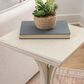 Linden Boulevard Dylan Sculptural Pedestal End Table in White, , large