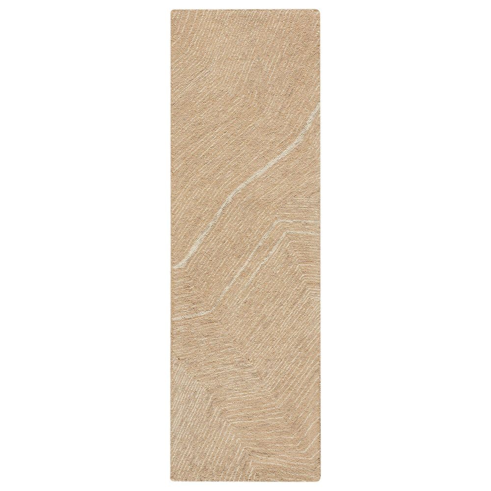 Nourison Pure Angles Camel 2"3" x 7"6" Runner, , large