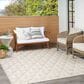 Nourison Aloha Floral 7"10" x 10"6" Ivory and Grey Indoor/Outdoor Area Rug, , large