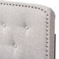 Baxton Studio Lucy King Panel Headboard in Greyish Beige, , large