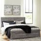 Ashley Bronyan King Panel Bed in Dark Gray, , large