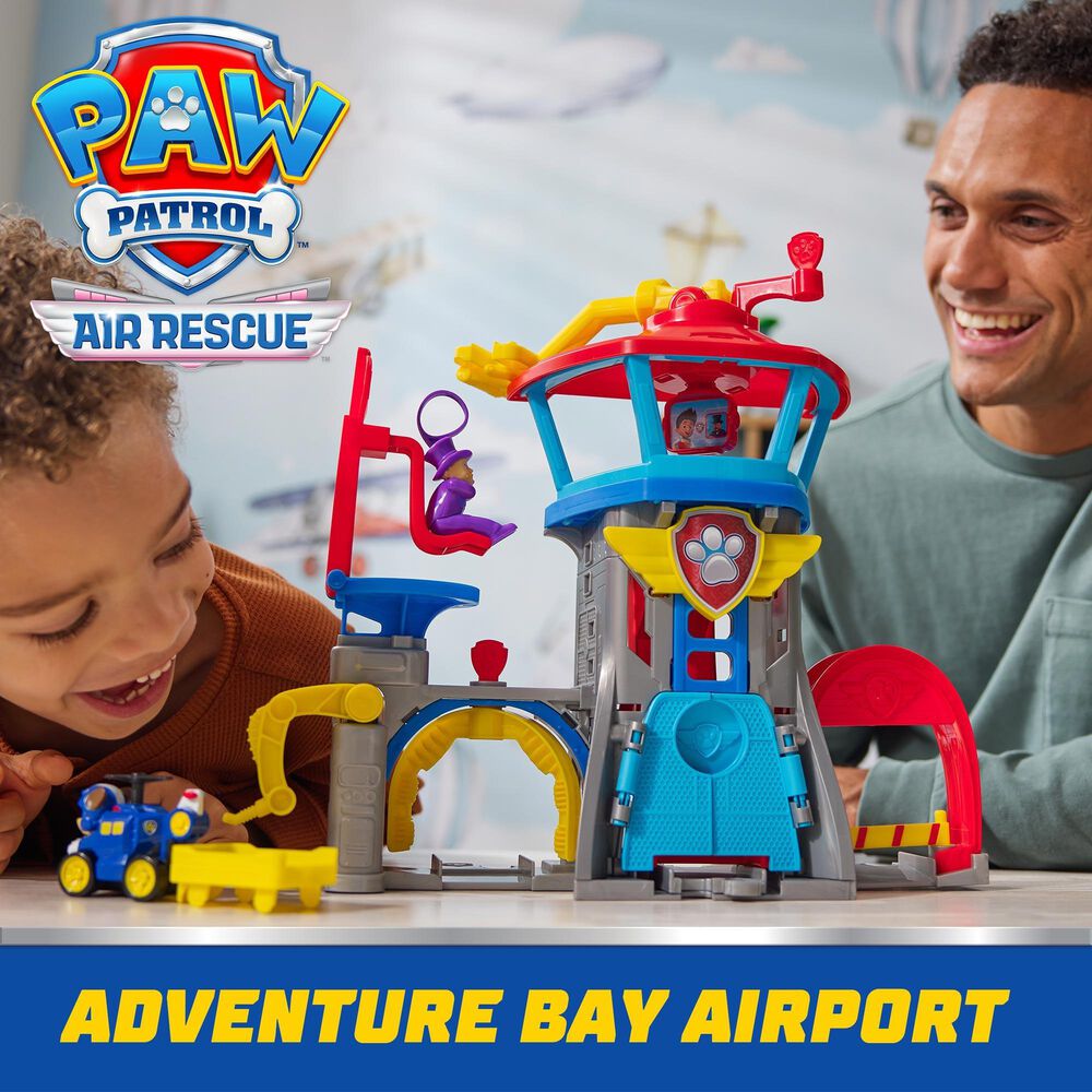 PAW Patrol Air Rescue, Pup Squad Adventure Bay Airport Playset in Multicolor, , large