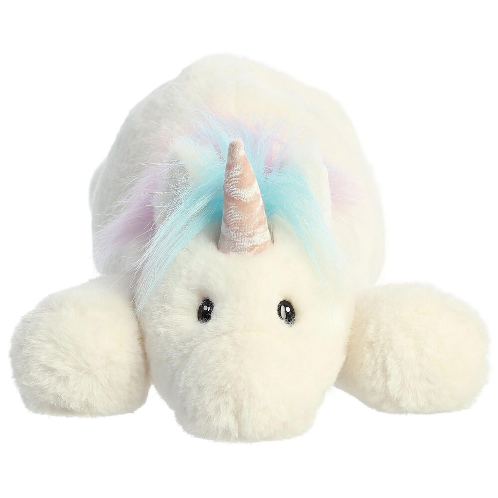Aurora Snoozles 18&quot; Unicorn Plush in White, , large