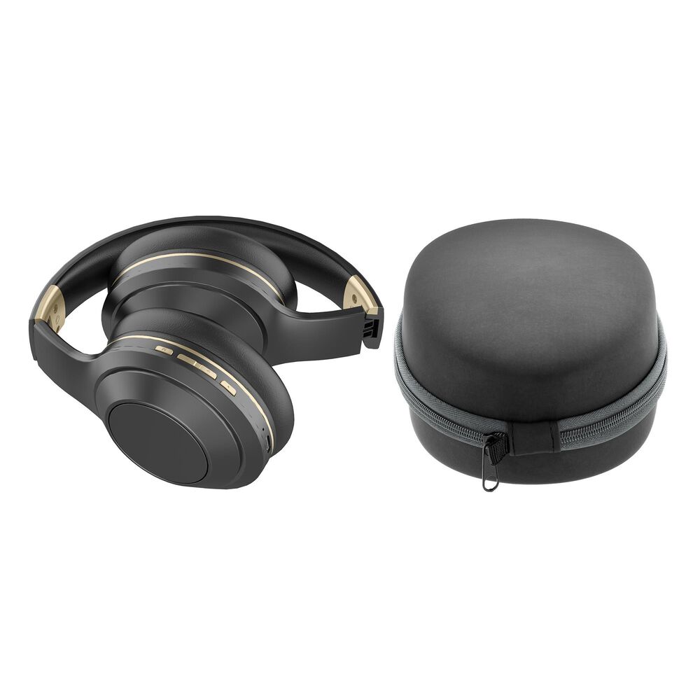 Sentry Active Noise Cancelling Premium Bluetooth Headphones in Black, , large