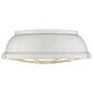 Golden Lighting Bartlett 16" Flush Mount in French White, , large