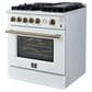 Forno Giovanni 30" Freestanding Gas Range in White, , large