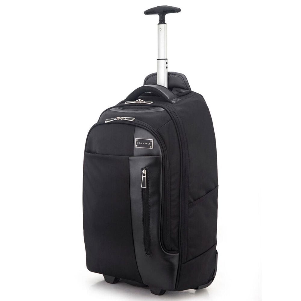 EcoStyle Tech Exec Rolling Backpack in Black, , large