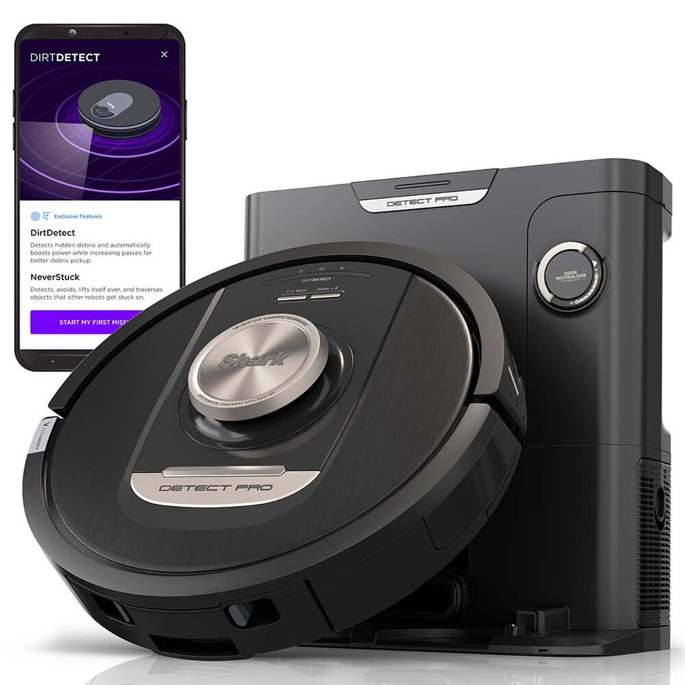 Shark PowerDetect Self-Empty Robot Vacuum in Black, , large