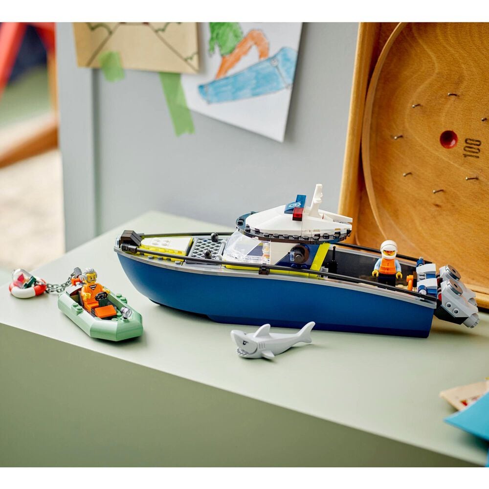LEGO Police Boat Chase Building Set, , large