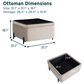 Lifestyle Solutions Kona Large Storage Ottoman in Taupe, , large