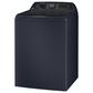 GE Profile 5.3 Cu. Ft. Top Load Agitator Washer and 7.3 Cu. Ft. Gas Dryer Laundry Pair in Sapphire Blue, , large