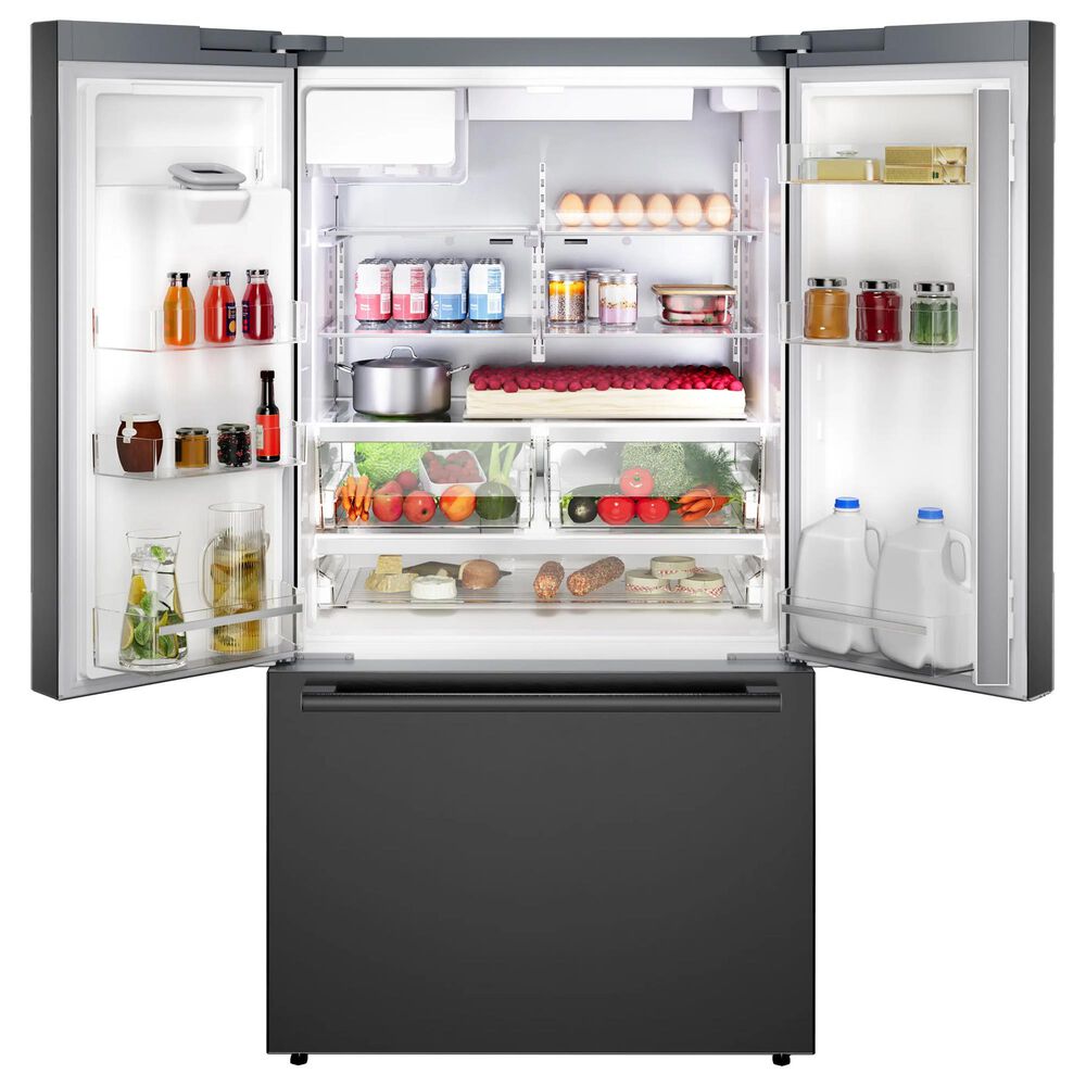 Bosch 26 Cu. Ft. 500 Series French Door Bottom Mount Refrigerator in Black Stainless Steel, , large
