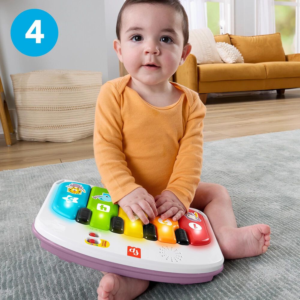 Fisher Price Monkey Baby Chair Kick and Play Deluxe Sit-Me-Up Seat in Purple and Multicolor, , large