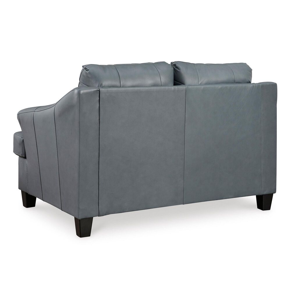 Ashley Genoa Leather Sofa and Loveseat in Steel, , large