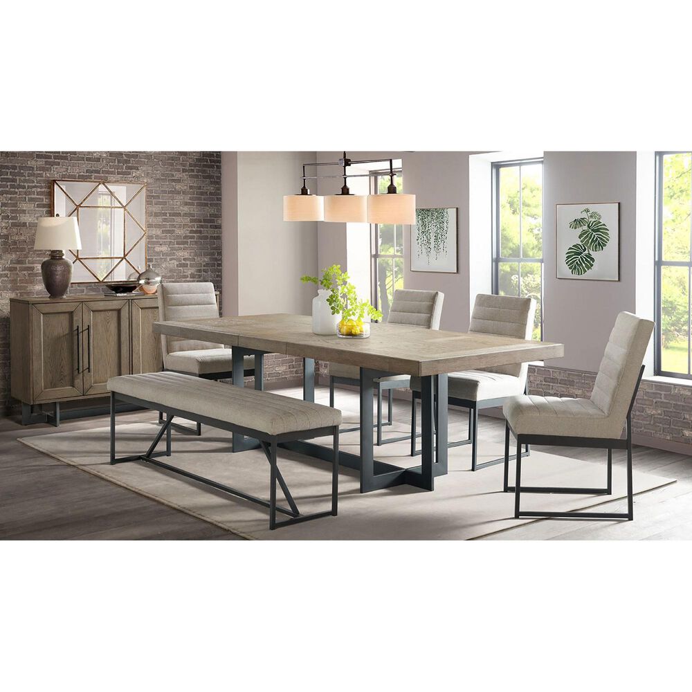Hawthorne Furniture Eden 6-Piece Rectangular Dining Set in Dune, , large