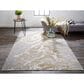 Feizy Aura 6"7" x 9"6" Beige and Gray Area Rug, , large
