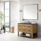 James Martin Vanities Breckenridge 48" Single Bathroom Vanity in Light Natural Oak with 3 cm Parisien Bleu Quartz Top and Rectangular Sink, , large