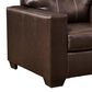 Ashley Santorine Stationary Chair and Ottoman Set in Dark Brown, , large
