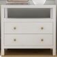Butler Specialty Company Nora 2-Drawer Wide Nightstand with Open Shelf in Textured White, , large
