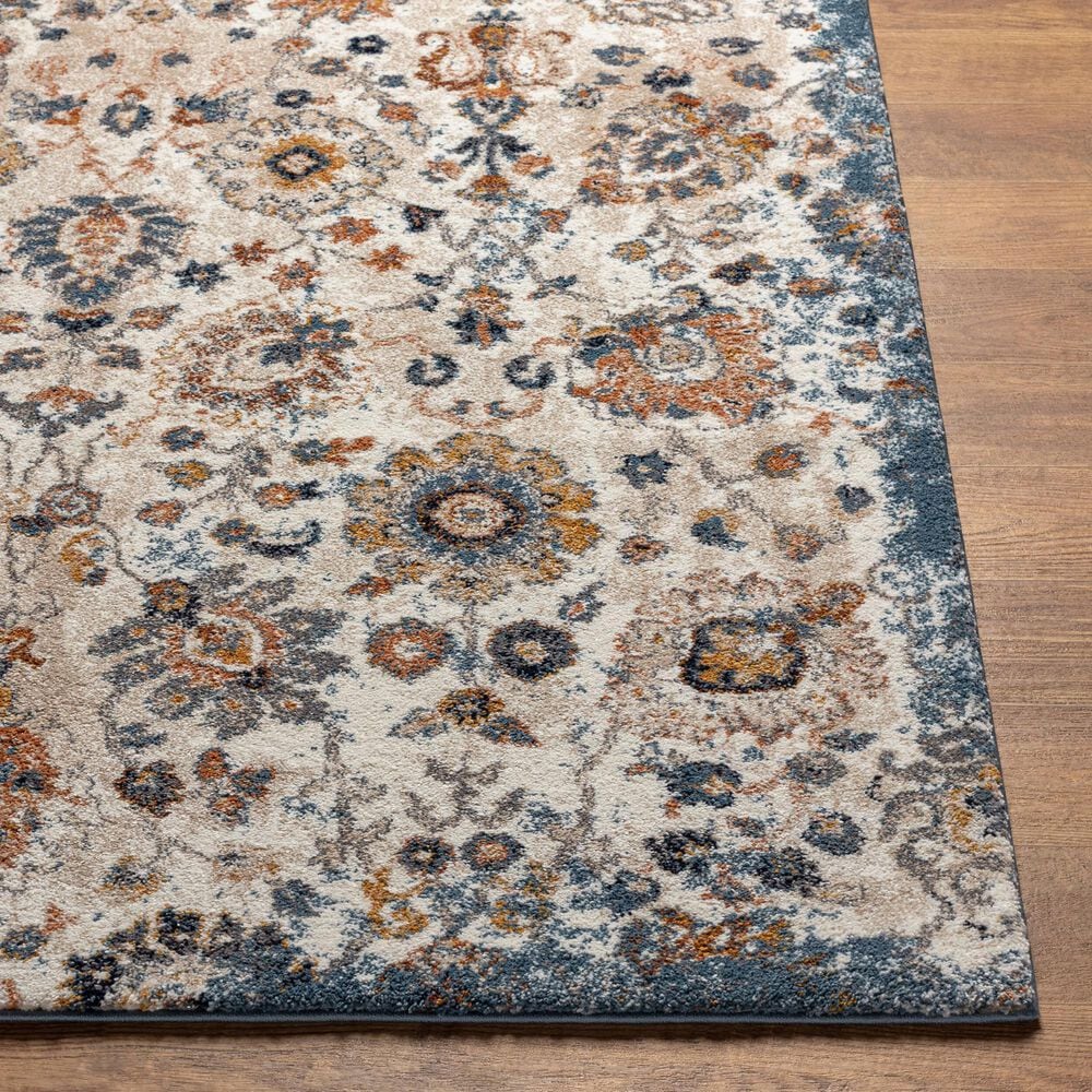 Surya Tuscany TUS-2331 Blue, Cream, Brown, Dusty Coral, Light Beige, Gray, Dark Blue and Bright Yellow 12&#39; x 15&#39; Area Rug, , large