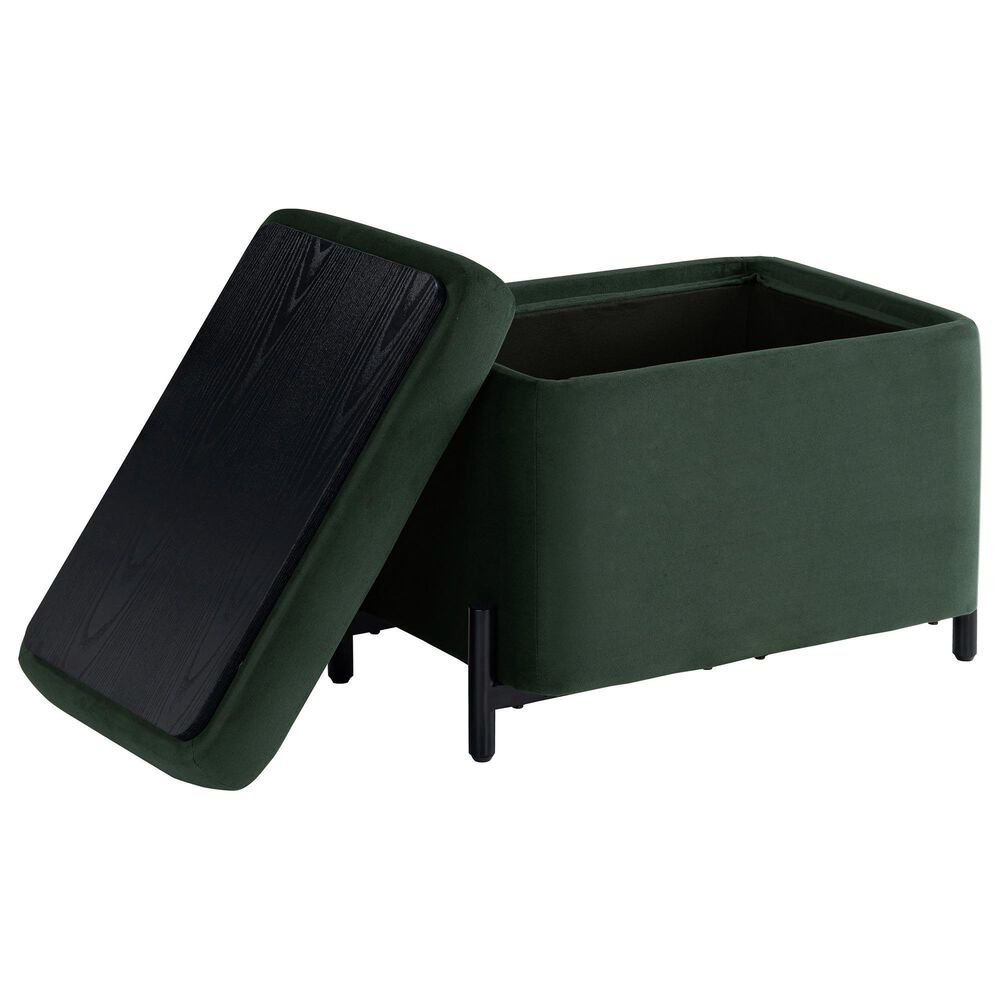 Lifestyle Solutions Kona Small Storage Ottoman in Green, , large