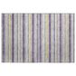 Dalyn Rug Company Soft Essentials Striped Plum 1"8" x 2"6" Indoor/Outdoor Area Rug, , large