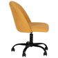 Linon Home Decor Skyla Swivel Office Chair in Yellow, , large