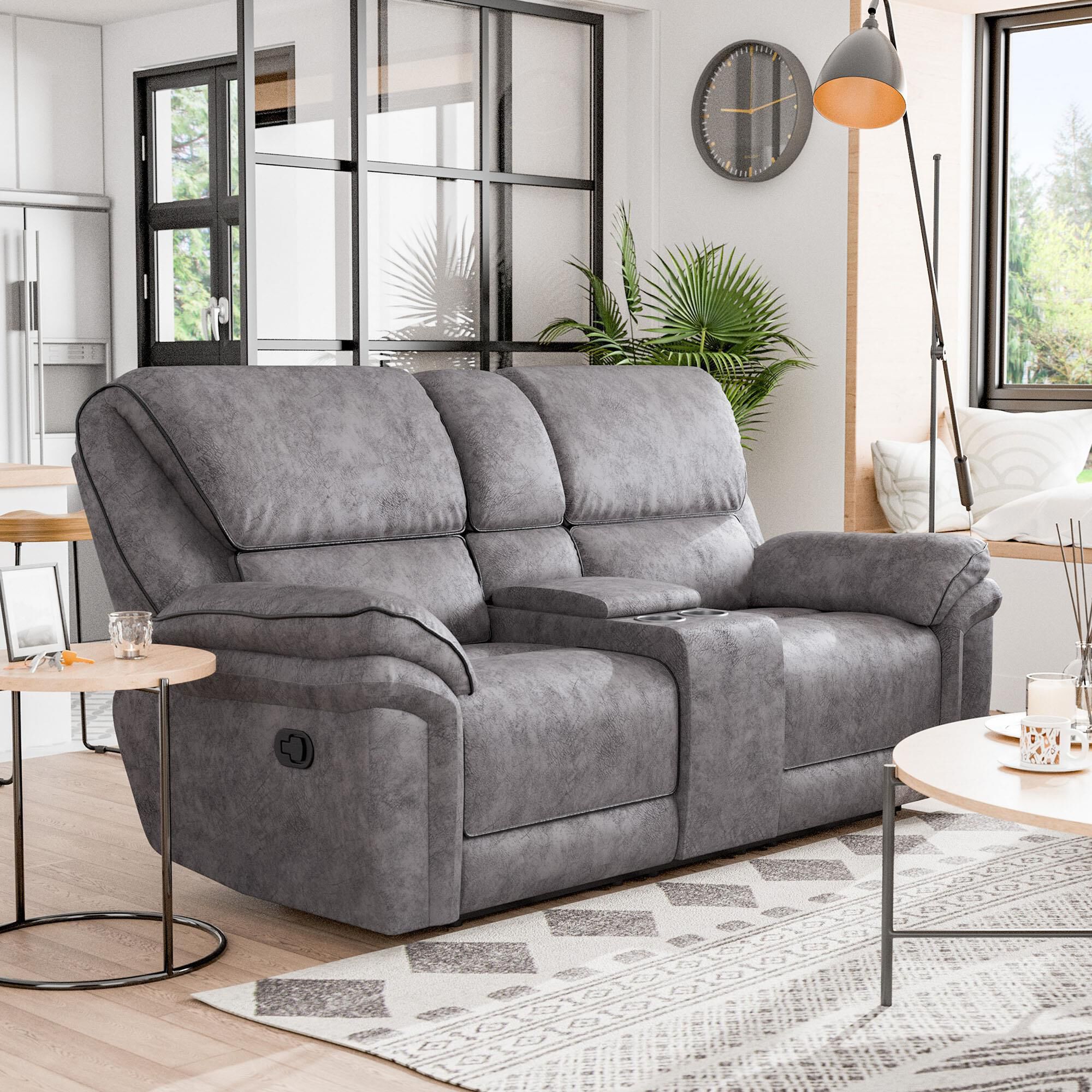 Furniture of America Byron 3-Piece Manual Reclining Living Room