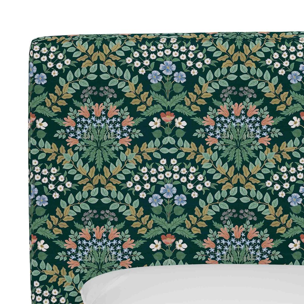 Skyline Furniture Elly King Headboard in Bramble Emerald, , large