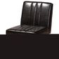 Baxton Studio Daymond Side Chair with Dark Brown Faux Leather in Walnut Brown, , large